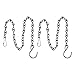 2 Pack Hanging Chain for Bird Feeders, Planters, Lanterns and Ornaments (9.5 Inch, Black)