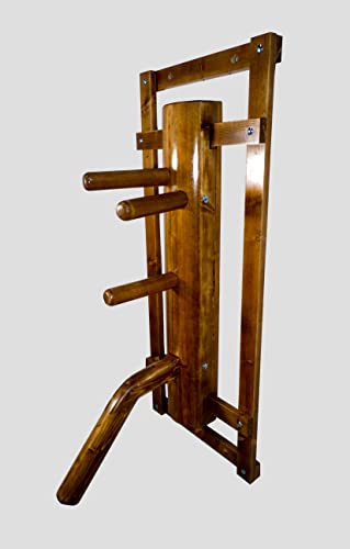 Wooden Dummy Wing Chun with Frame with Leg (01 Walnut)