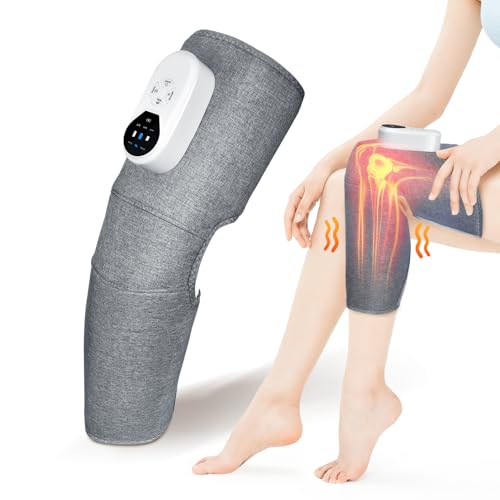 Masajeador De Piernas InaláMbrico Con 3 Intensidades Y 3 CalefaccióN, Masajeador De Piernas Para Piernas Cansadas Y Tensas, Dispositivo Para Muslos, Pantorrillas, Rodillas (Individual)