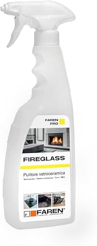 Fireglass Nettoyant pour vitre de poêle, cheminée, grille de barbecue, 12 flacon