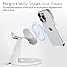 3 in 1 Magnetic Wireless Charger for iPhone, Apple Watch, AirPods - Magnetic Charging Dock, 5.3ft USB-C Cable, 30W USB Charger- Night Fast Charging Dock with Non-Slip Pad - Safe and Stable