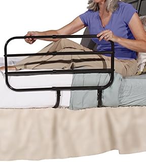 Able Life Bedside Extend-A-Rail, Adjustable Senior Bed Safety Rail and Bedside Standing Assist