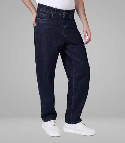 Image of i'sol Men's Loose Baggy Fit Wide Legged Jeans