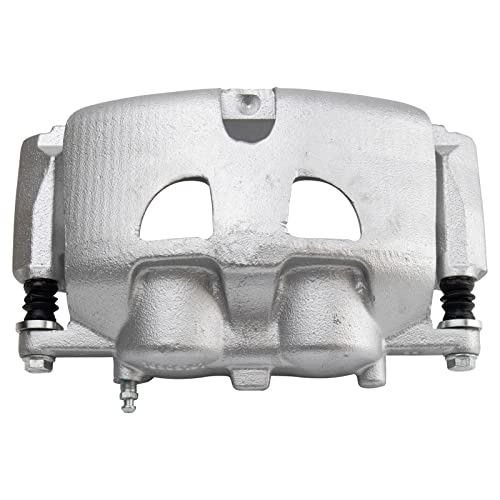 Image of TRQ Front Driver and Passenger Side Brake Caliper Set Caliper Brackets Hardware Compatible with 10-21 Ford Expedition 10-11 F-150 09-21 Lincoln Navigator