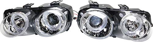 Garage-Pro Driver and Passenger Side Headlight for Acura Integra 1998-2001 Halogen Clear Lens; Chrome Housing With bulb(s) Replaces33151ST7A03-PFM 33101ST7A03-PFM