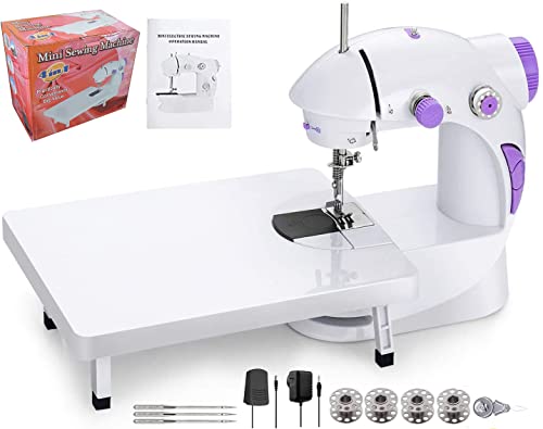 Image of JAXHOM Advance Sewing Machine Electric With Table Set I Mini Silai Machine With Focus Light, Foot Pedal, Adapter I Stitching Machine For Home Tailoring (SM+ET)