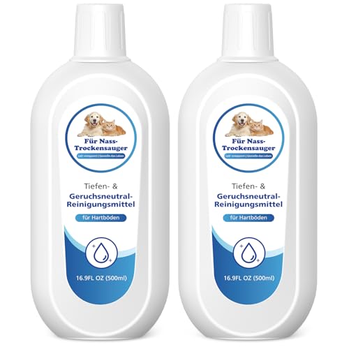 2er-Pack Bodenreiniger 500mL Reinigungsmittel Kompatibel mit Tineco Floor One S3/S5/S6/S7 iFloor Serien Cleaning Solution für Alle Hartböden Sicher für Kinder & Haustiere