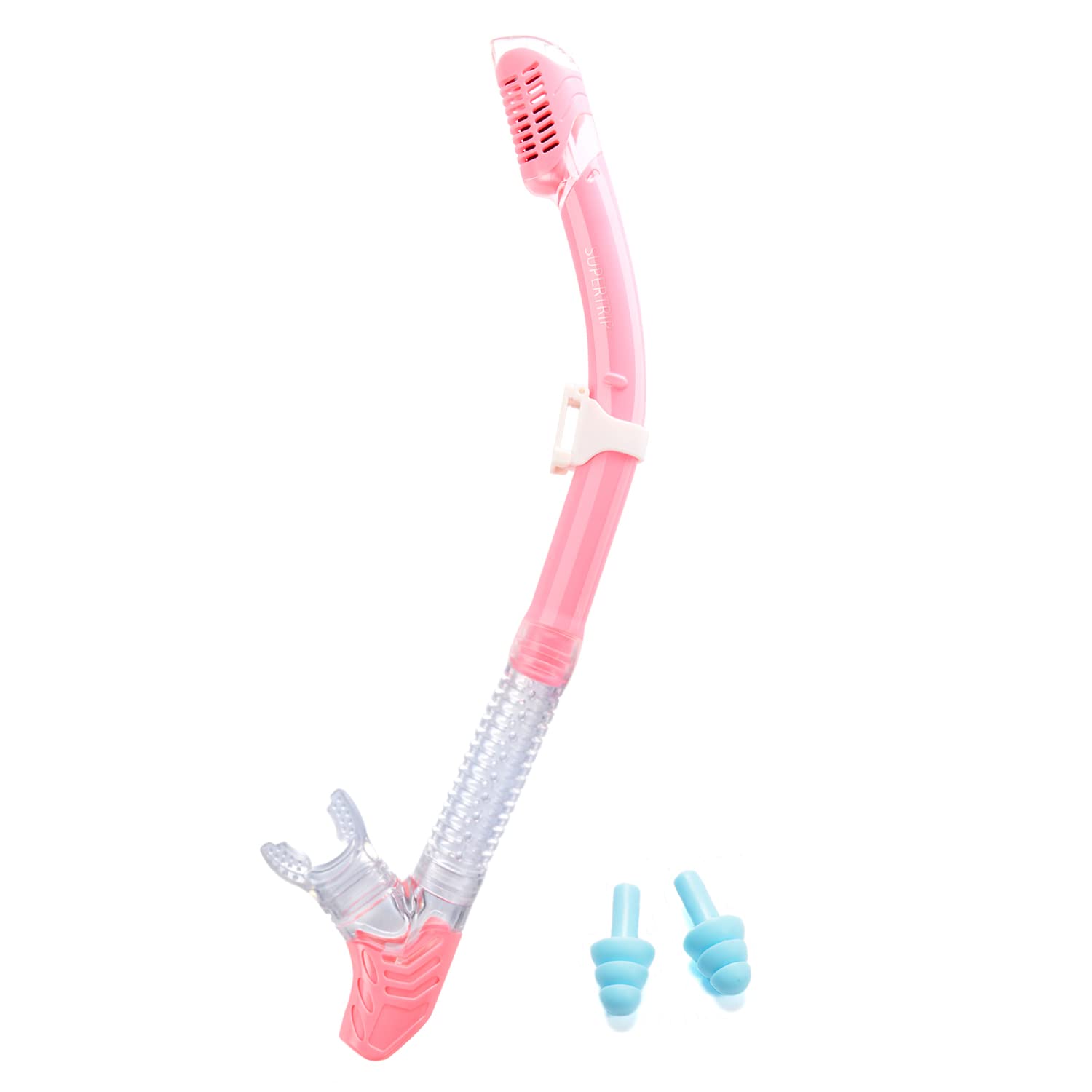 Supertrip Dry Snorkel Adult, Scuba Diving with Splash Guard and Top Valve, Freediving Snorkeling Swimming Snorkel for Adults Youth