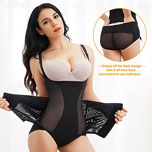 Nebility Women Waist Trainer Bodysuit Tummy Control Shapewear Slim Full