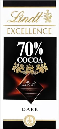 Lindt Excellence Dark Chocolate - 70% Cocoa 6 × 100g Delicious Tasty And Twisty Treat Gift Hamper Sold By Kidzbuzz