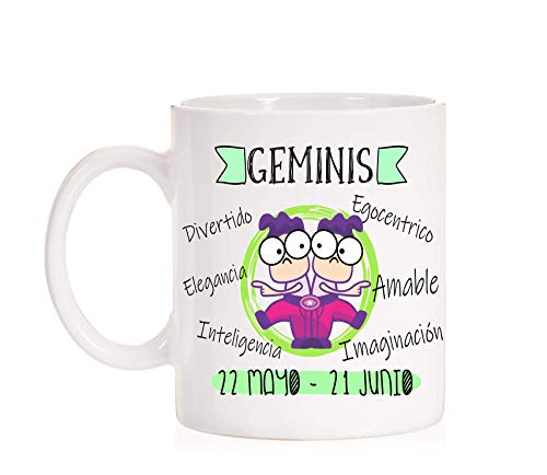 Tazas Horóscopo. GEMINIS. Tazas con todos los signos del zodiaco ideal para regalo ARIES. PISCIS. ACUARIO. SAGITARIO. CAPRICORNIO, CANCER. LEO. ESCORPIO. TAURO. LIBRA. GEMINIS. VIRGO. (GEMINIS)