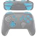 eXtremeRate Heaven Blue Repair ABXY D-pad ZR ZL L R Keys for Nintendo Switch Pro Controller, Glossy DIY Replacement Full Set Buttons with Tools for Nintendo Switch Pro - Controller NOT Included