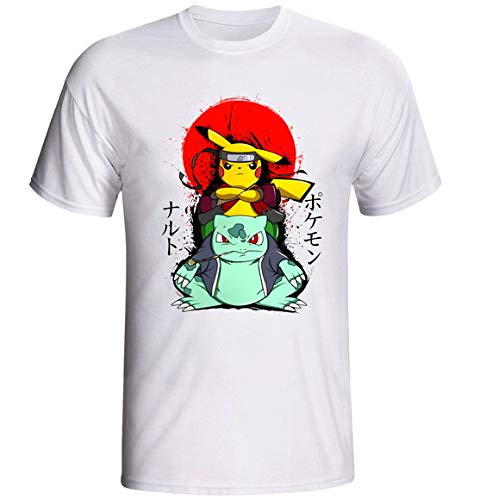 Camiseta infantil e Adulto Blusa pokemon Pikachu naruto (infantil - 12)