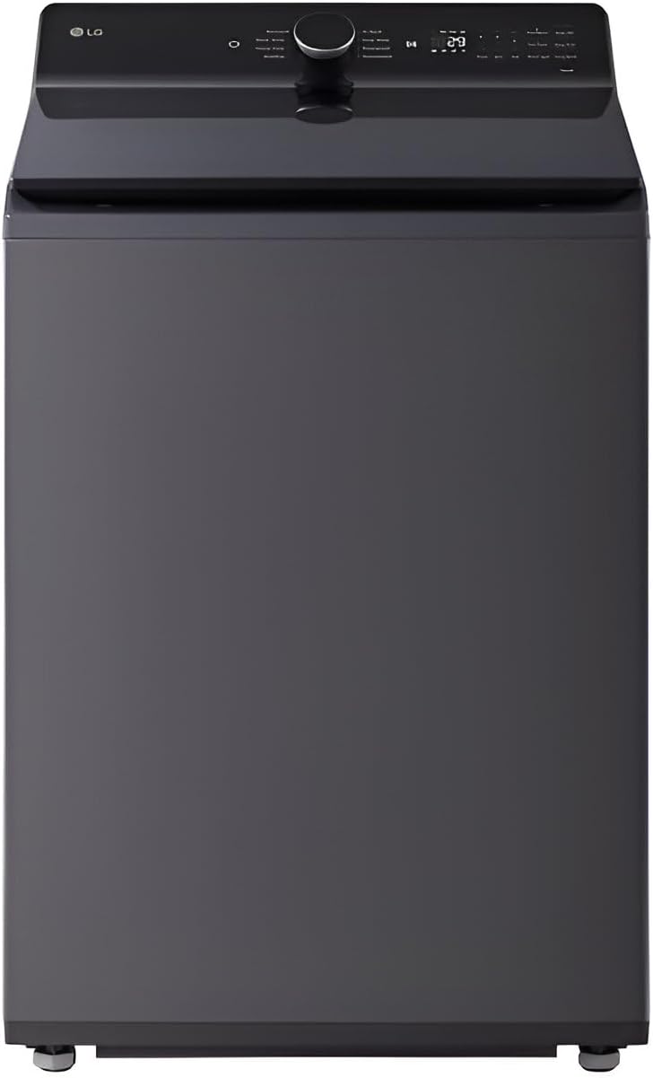 LG 5.5 cu. ft. Smart Top Load Washer in Matte Black with Impeller, eZDispense and Faucet Water and LCD Digital Dial Control