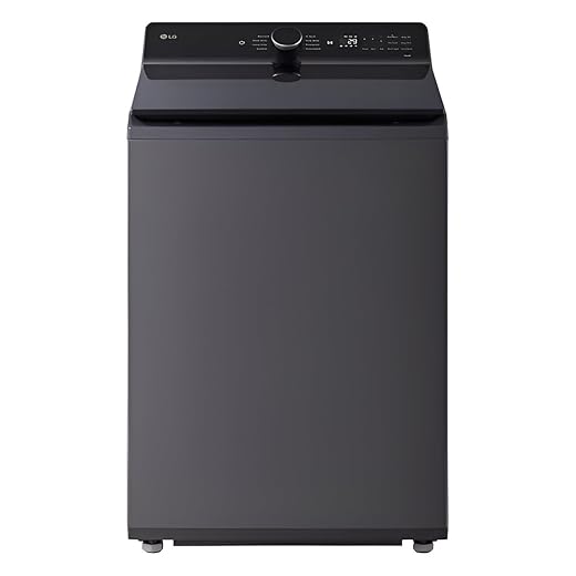 LG 5.5 cu. ft. Smart Top Load Washer in Matte Black with Impeller, eZDispense and Faucet Water and LCD Digital Dial Control