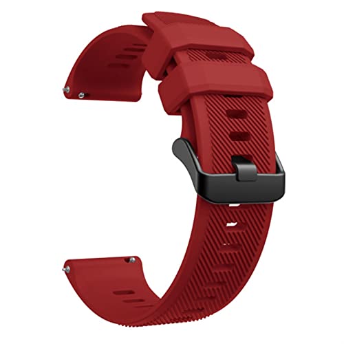 Bracelet rechange Fenix Chronos silicone 22mm rouge finition haute densité