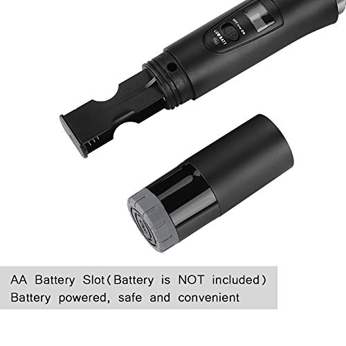 draadloze microfoon, dynamisch, handmicrofoon, VHF-systeem van metaal, met oplaadbare ontvanger voor karaoke, bruiloft, DJ, feest, toespraak, kerk, klas - Image 6