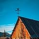 SUPERDANT Hahn Wetterhahn Huhn Schmiedeeisen Wetterfahne Dach Garten Weather Vane Richtungsschild Für Den Außenbereich Bauernhaus Dekoration Wetterfahnen Hahn Weathervane für Yard Garten Bauernhof