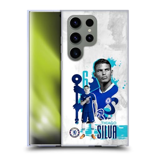 Funda del Chelsea con Thiago Silva para Samsung S24 Ultra gel flexible