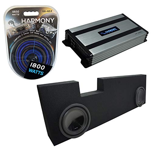 Harmony Audio Alpine Bundle Compatible with 2001-2014 Ford F250 F350 Super Crew Truck SWT-10S4 Dual 10