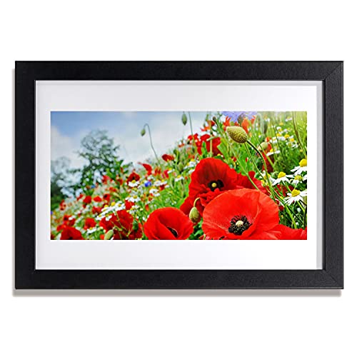 Affiche encadrée 30x20 cm Tulup avec cadre en MDF motif fleurs nature