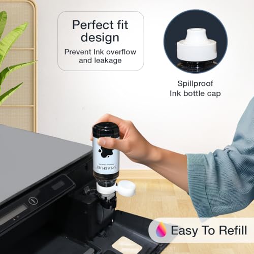Image of Splashjet HP GT51 Compatible Refill Ink for GT 5810, 5820, 5821, 310, 315, 319, 415, 419, 410 Printer - (90gm x 1 Black) Bottle - 505284