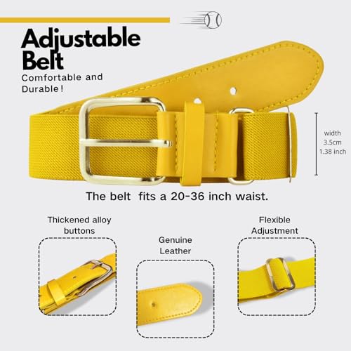 FASHOOKIN Conjunto de meias de beisebol/softbol e cinto para crianças e jovens com bola de treinamen