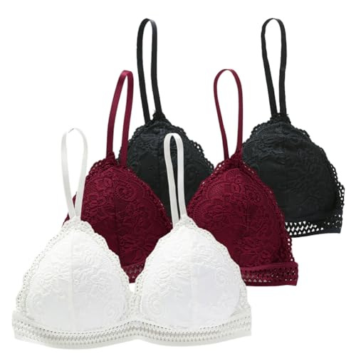 Girls’ Training Bra Big Girls Sports Bras Lace Breathable Bra Underwear Bralette Comfortable Yoga Bra for Teen Girl2