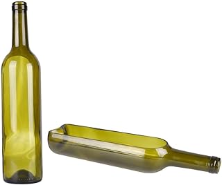 2PCS Wine Bottle Plant Pot Cut Wine Bottle Planter Vintage Glass Succule...