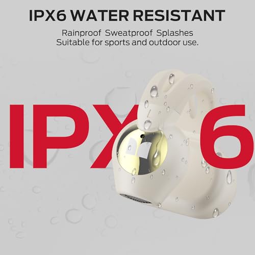 Image of Monster Open Ear AC221 Headphones, Bluetooth 6.0 Wireless Earbuds Stereo Sound, Clip on Earbuds With 30H Playback, Clear Calls, Type-C Charging, Touch Control, IPX6 Waterproof Wireless Open Headphones