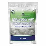 MYOC Flocons d'hydroxyde de sodium – 1 kg | Lye de soda pure pour la fabrication de savon, le nettoyage et les projets de bricolage