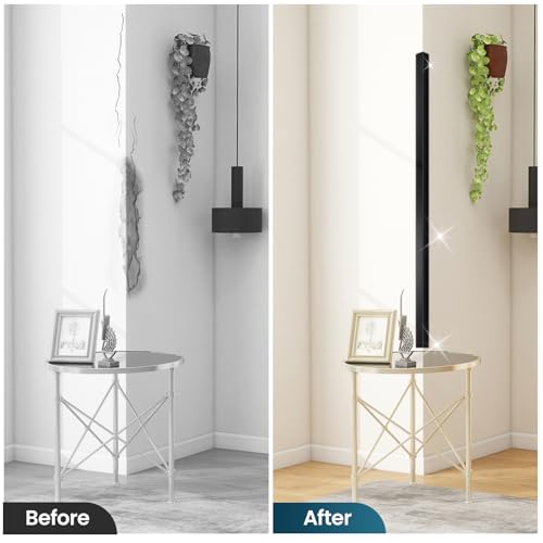 Image of 8PCS 48 inch Black Metal Corner Protector, L molding Tile Trim