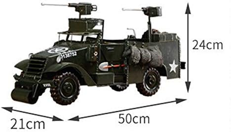 装飾品レトロ戦闘軍用車両モデルノスタルジックなバーカフェリビングルーム研究装飾写真の小道具 50 21 24 センチメートル