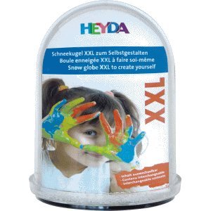 Preisvergleich Produktbild Heyda 3 x Schneekugel zum Selbstgestalten groß