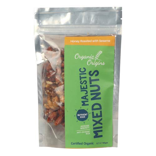 Organic Origins Lightly Salted Mixed Nuts, 145 G Amazon.in Grocery