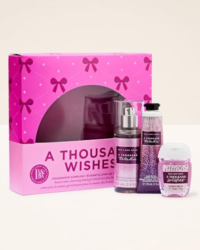 Image of Bath & Body Works A Thousand Wishes Gift Set| Body Care sets - Bath Sets | For Men and Women | Kit for Birthday ,Anniversary & All Special Occasions | Premium Gift Packaging | Luxury Giftsets - Set of 3