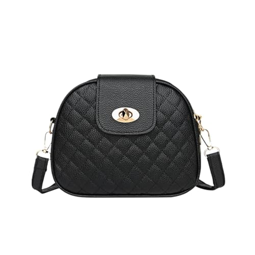 Women's Fashion Quilted Crossbody Bags Casual Shoulder Bag Multi Pocket Purse with Adjustable Shoulder Strap