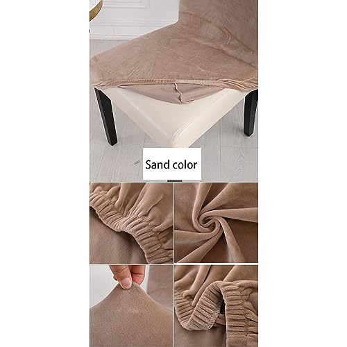 Housse de chaise en velours de qualité supérieure pour grand dossier de table