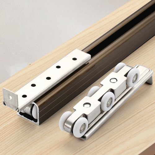 Fermeture douce kit rail porte de poche pour stopper les claquements de porte lourde 200kg