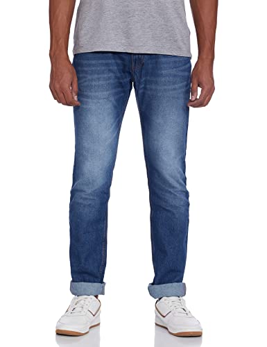 Image of Amazon Brand - Symbol Men Cotton Rich Stretchable Jeans | Casual Denim Relaxed Fit