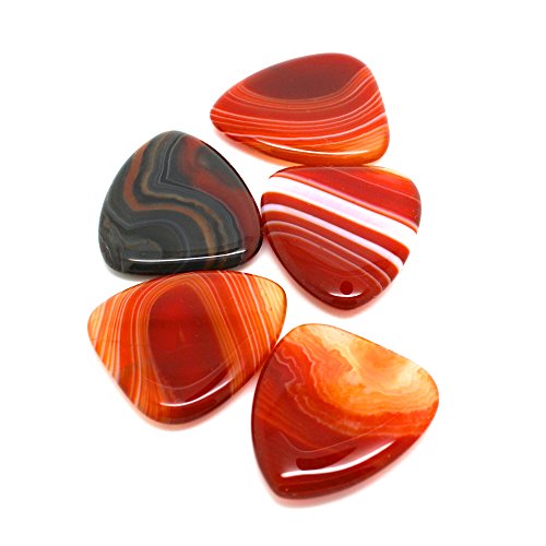 Timber Tones Série Agate Boîte de 4 Médiators Bleu/Ocre/Moucheté/Ambre - Les Beatles, Paul McCartney, John Lennon, RIngo Starr, George Harrison Timber Tones Série Agate Boîte de 4 Médiators Bleu/Ocre/Moucheté/Ambre – Image 4