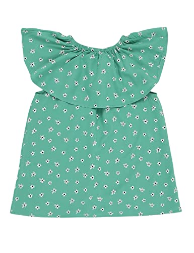 Image of Marks & Spencer Girls Floral Viscose Round Neck Regular Fit T Shirt