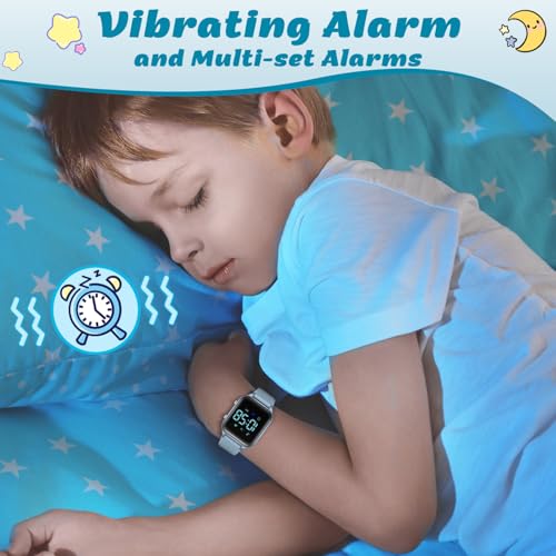 Image of LAVAREDO Kids Digital Watches for Boys Girls,Waterproof Sport Watch with Pedometer Stopwatch Vibration Alarm for Ages 5-13,No App Fitness Tracker Watch for Kids Teens Birthday Gifts