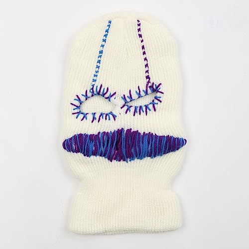 Bonnet tricoté à capuche effrayant Halloween en maille douce