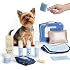 FlyDog The Rover Pet Travel Bag - 11 Piece Dog Grooming Kit with Shampoo, Conditioner, Paw Cream, Toothpaste & Toothbrush, and More, Dog Camping Essentials for Hiking and Outdoor Adventures