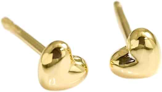 Amazon | セカンドピアス ハートシェイプ 軸太ポスト0.9mm ニッケル