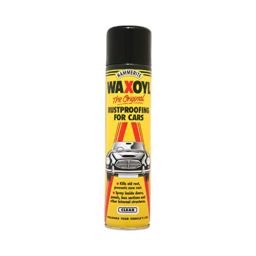 Waxoyl Car Underseal and Rust Protection. The Original Rustproofing for Cars by Hammerite Rust Inhibitor and Rust Converter for Classic Car Care. Waxoyl Clear 400ml Aerosol Can