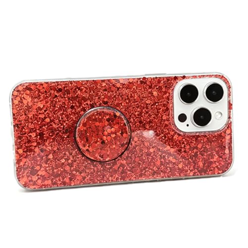 MUYEFW Bling Cute Case for iPhone 16 Pro with Stand Red by MUYEFW - Used condition - Image 3
