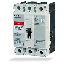 New Cutler-Hammer Eaton FD3050 Circuit Breaker 3 Pole 50A 600V FD Frame 35kA