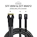 chenyang 1.64FT SlimSAS to Mini SAS HD Cable,SFF-8654 8i 1 to 2 SFF-8643 4i Cable for Servers, Switches, Routers, Hard Drive